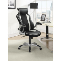 Coaster Furniture 800048 Adjustable Height Office Chair Black and Silver